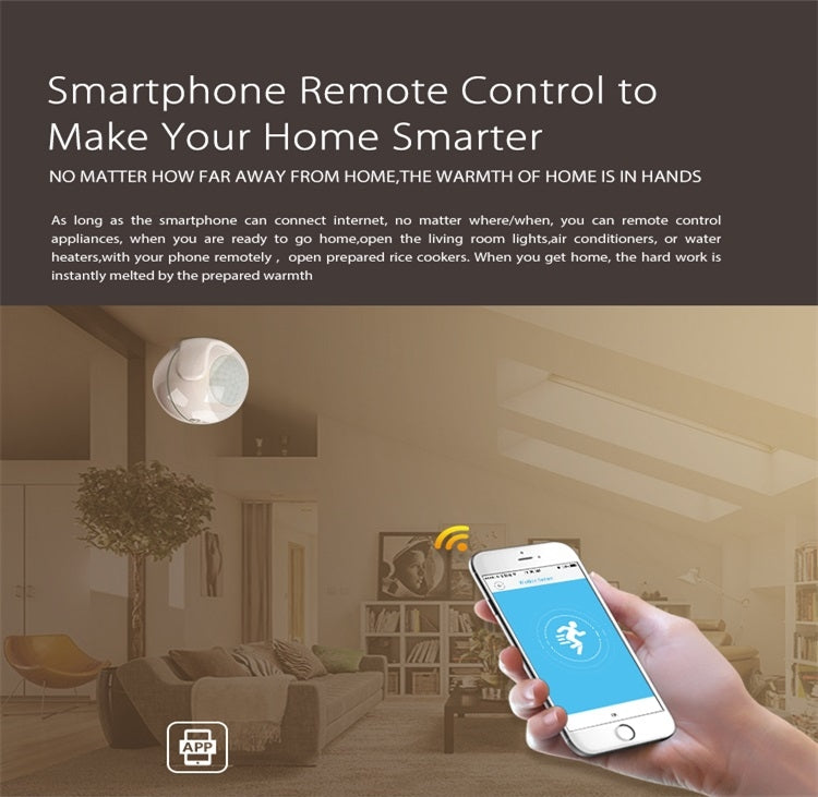 Sensore di movimento PIR WiFi compatibile Android e iOS