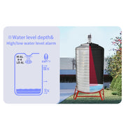 Misuratore di livello del liquido a ultrasuoni con ricarica solare TS-FT003, TS-FT003