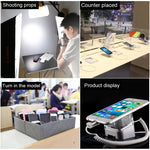 Espositore cilindrico con guscio in alluminio Sistema di sicurezza magnetico digitale Allarme antifurto/Supporto per display allarme antifurto per iPhone, iPod e iPad con porta a 8 pin, Cylindrical 8 Pin