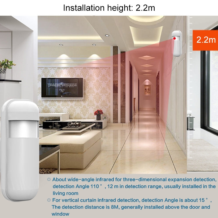PA-92R Rilevatore PIR wireless 12m angolo 110°