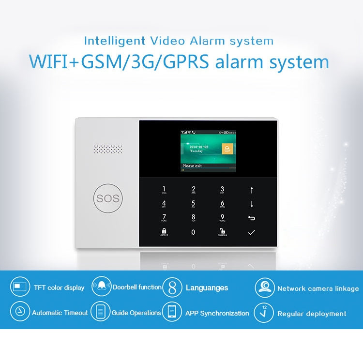 Sistema di allarme intelligente GSM/GPRS WiFi PG-105-GSM