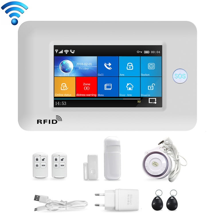 PG-106-GSM Sistema di allarme intelligente GSM/GPRS + WiFi con touch screen e funzione RFID, PG-106-GSM
