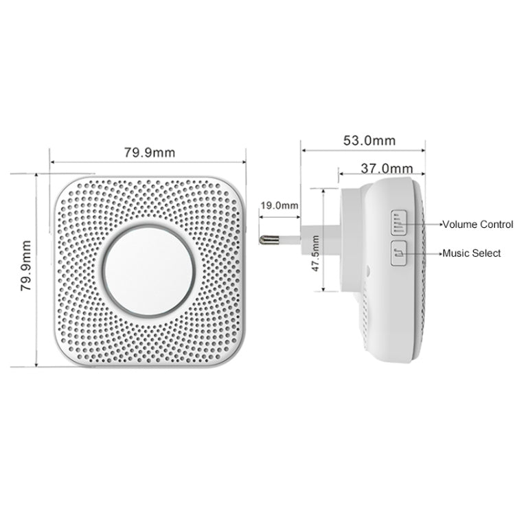 Campanello wireless PJ-16 con 36 suonerie e volume regolabile