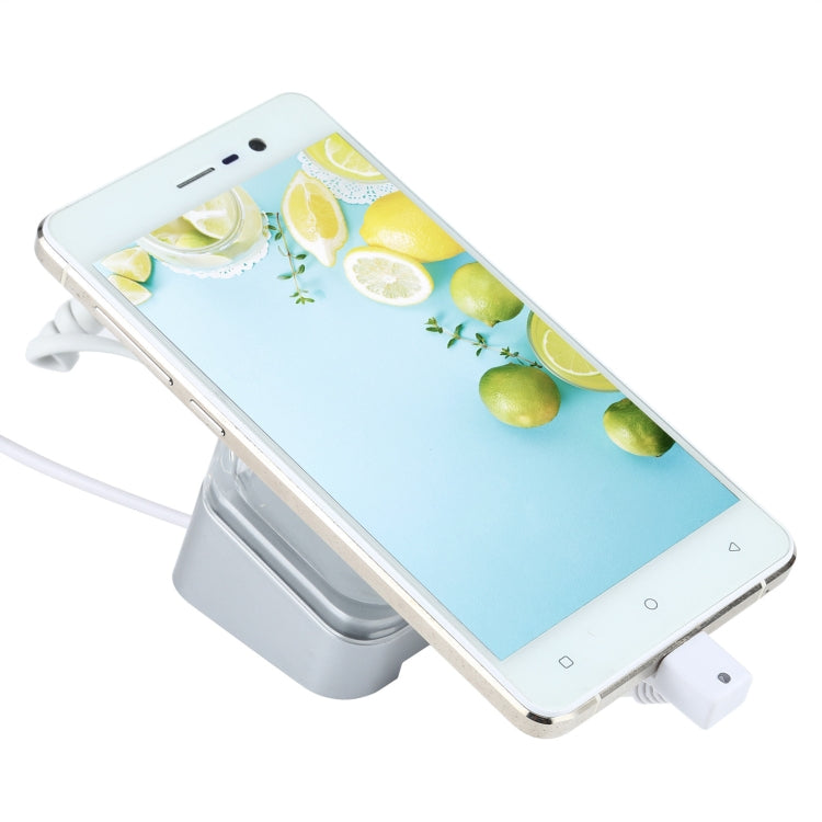 Espositore antifurto con telecomando per smartphone Micro-USB