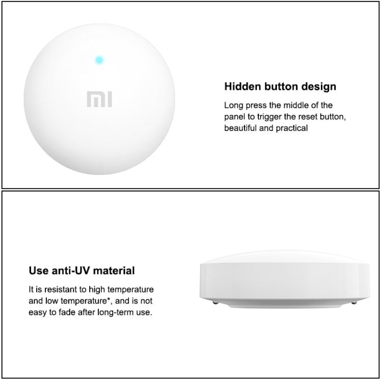 La protezione antiallagamento Bluetooth wireless originale Xiaomi rileva in modo intelligente le perdite d'acqua App di collegamento dell'altoparlante Xiaoai per ricordare a distanza la casa intelligente, deve essere utilizzata con CA1001