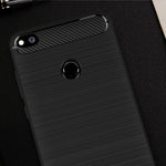 Per Huawei P8 Lite (2017) Custodia protettiva in TPU antiurto con struttura in fibra di carbonio spazzolata, Huawei P8 Lite (2017), For P8 Lite (2017)