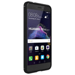 Per Huawei P8 Lite (2017) Custodia protettiva in TPU antiurto con struttura in fibra di carbonio spazzolata, Huawei P8 Lite (2017), For P8 Lite (2017)