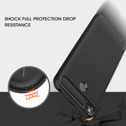 Per Xiaomi Redmi 4X Custodia protettiva in TPU antiurto con struttura in fibra di carbonio spazzolata, For Redmi 4X, Redmi 4X