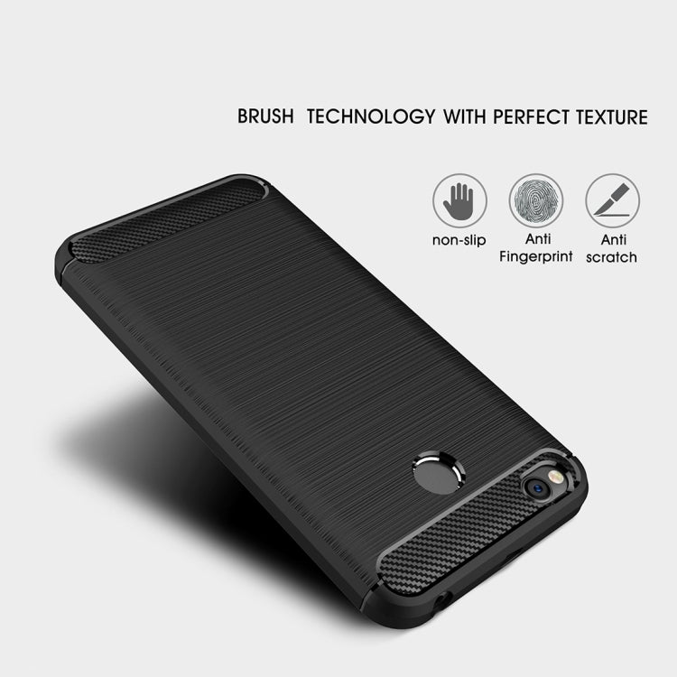 Custodia TPU con fibra di carbonio per Xiaomi Redmi 4X
