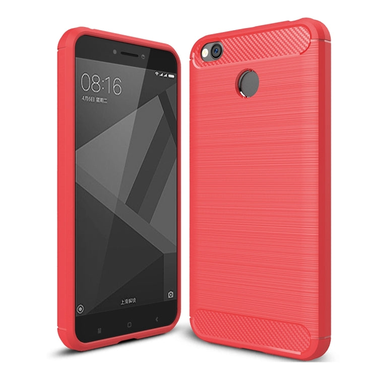 Custodia TPU con fibra di carbonio per Xiaomi Redmi 4X