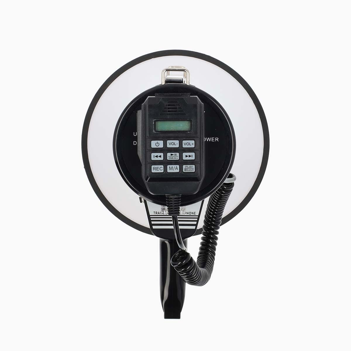 Megafono professionale 25W con Bluetooth®, sirene e riproduzione USB – Nero/Bianco MEPH250WT 5412810455522 ND7998