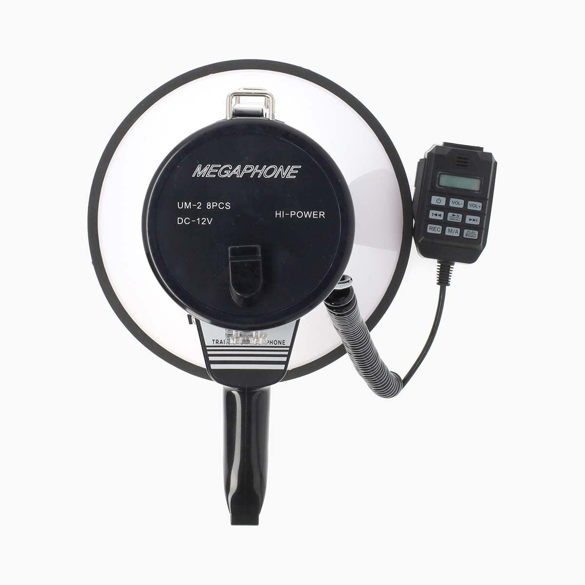 Megafono professionale 25W con Bluetooth®, sirene e riproduzione USB – Nero/Bianco MEPH250WT 5412810455522 ND7998
