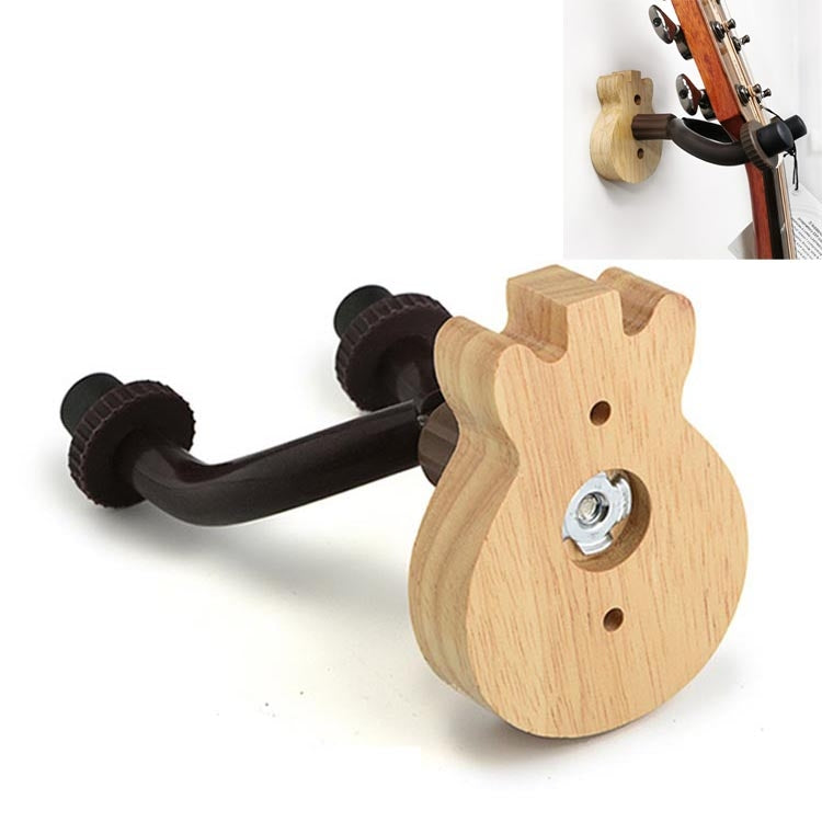 Gancio da parete in legno per chitarra ukulele con venature del legno profondo, MI0013A, MI0013B