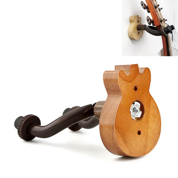 Gancio da parete in legno per chitarra ukulele con venature del legno profondo, MI0013A, MI0013B