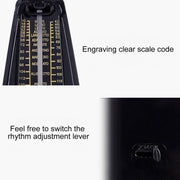 Pianoforte Chitarra Tamburo Violino Cetra Metronomo meccanico universale, versione classica, Classic Version
