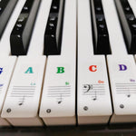 Adesivi tastiera pianoforte trasparenti 49-88 tasti