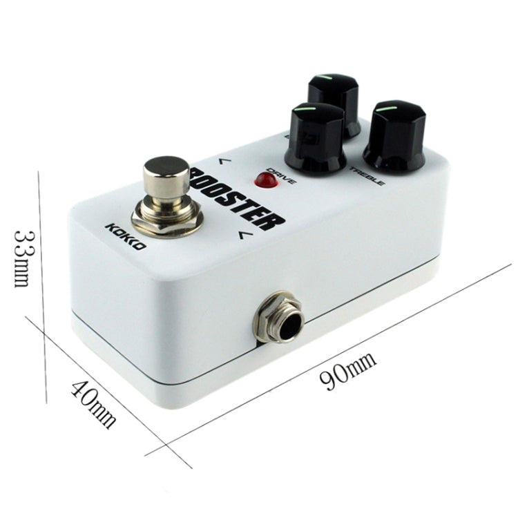 KOKKO FBS2 Mini pedale effetto per chitarra EQ Booster a 2 bande, FBS2