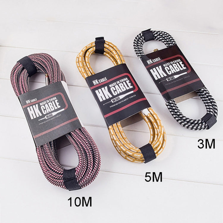 Wooden Bass Guitar Connection Cable Noise Reduction Audio Cable, Cable Length: 5m, Random Color Delivery