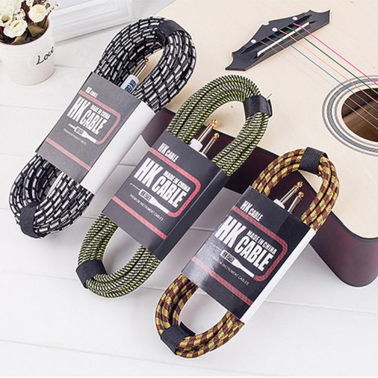 Wooden Bass Guitar Connection Cable Noise Reduction Audio Cable, Cable Length: 5m, Random Color Delivery