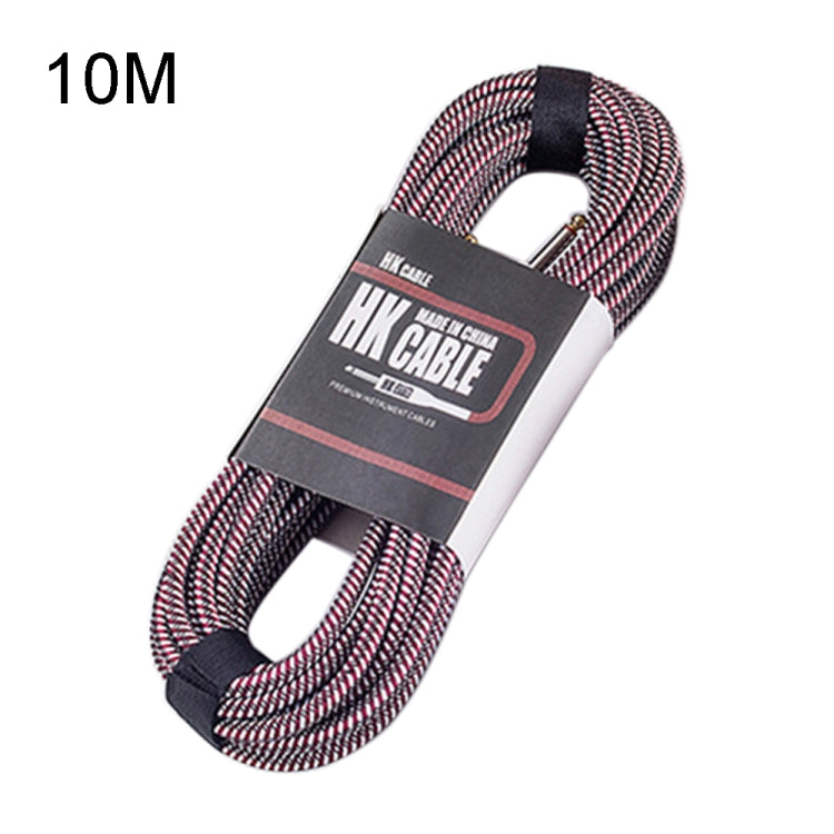 Wooden Bass Guitar Connection Cable Noise Reduction Audio Cable, Cable Length: 10m, Random Color Delivery