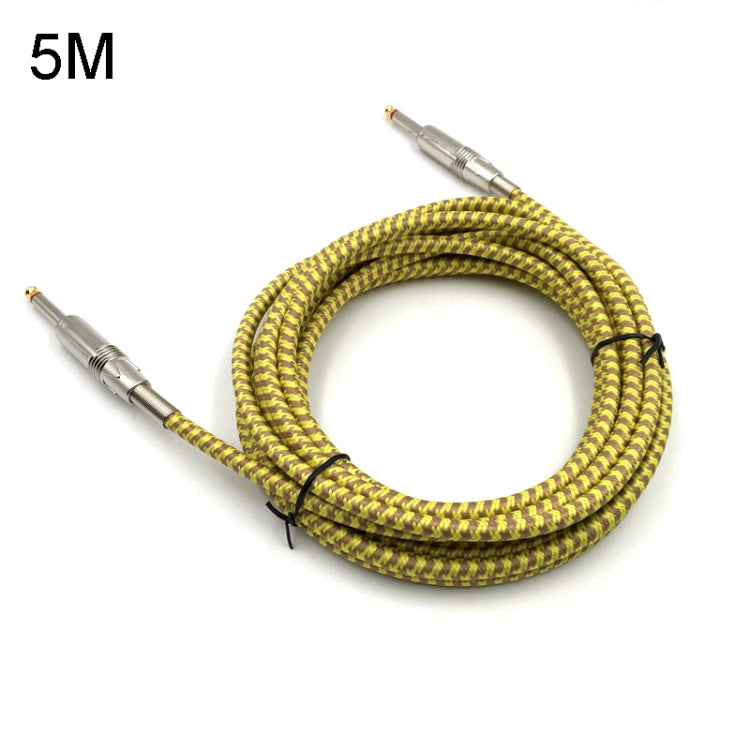 Cavo audio intrecciato in legno per chitarra e basso 5 metri