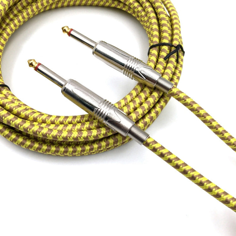 Wooden Guitar Bass Connection Cable Noise Reduction Braided Audio Cable, Cable Length: 5m