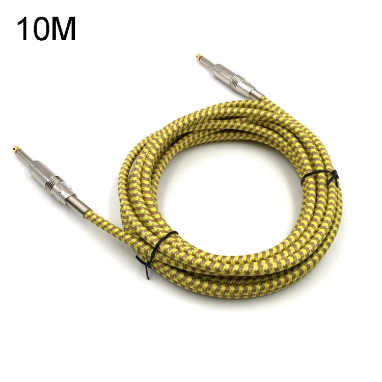 Wooden Guitar Bass Connection Cable Noise Reduction Braided Audio Cable, Cable Length: 10m