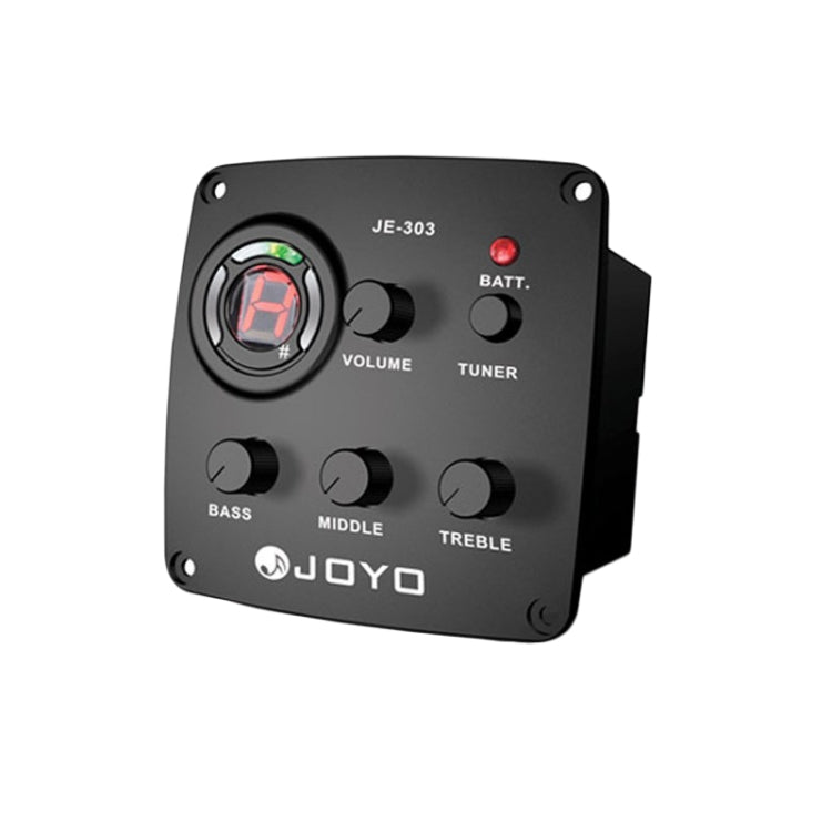 JOYO JE-303 Pickup per chitarra EQ a 3 bande Preamplificatore Equalizzatore Pickup con funzione di accordatura, JE-303