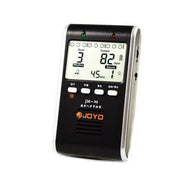 JOYO JM-90 Mini indicatore LED portatile ricaricabile con clip, sintonizzatore generatore di toni metronomo digitale elettronico per chitarra, violino, ukulele, JM-90 (Black), JM-90 (White)