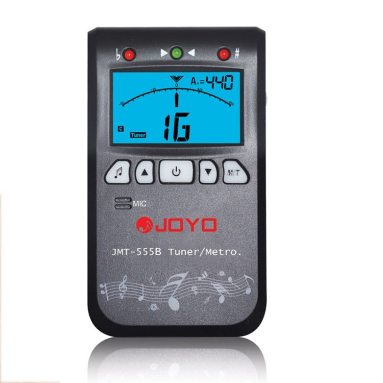 JOYO JMT-555B Metronomo Accordatore Cromatico Digitale Retroilluminazione LCD con Generatore di Toni 3 in 1 Kit per Chitarra Violino Ukulele, JMT-555B