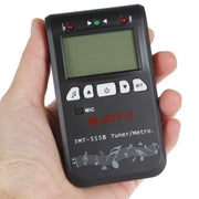 JOYO JMT-555B Metronomo Accordatore Cromatico Digitale Retroilluminazione LCD con Generatore di Toni 3 in 1 Kit per Chitarra Violino Ukulele, JMT-555B