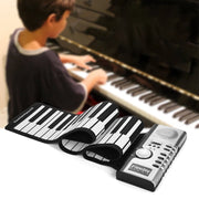 Pianoforte elettronico con tastiera morbida portatile arrotolabile flessibile a 61 tasti con altoparlanti, 61 Keys