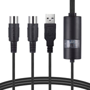 Cavo MIDI USB WERSI UM-18 Cavo Midi MidiPort Piano elettrico Linea di editing musicale per batteria elettronica, Lunghezza: 2 m