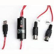 Cavo MIDI USB WERSI UM-18 Cavo Midi MidiPort Piano elettrico Linea di editing musicale per batteria elettronica, Lunghezza: 2 m