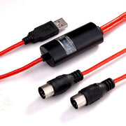 Cavo MIDI USB WERSI UM-18 Cavo Midi MidiPort Piano elettrico Linea di editing musicale per batteria elettronica, Lunghezza: 2 m