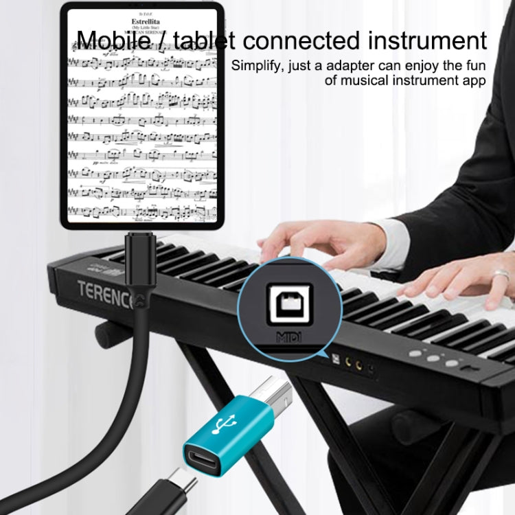 Adattatore universale da tipo C femmina a MIDI maschio per strumenti musicali elettronici