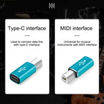 Adattatore universale da tipo C femmina a MIDI maschio per strumenti musicali elettronici