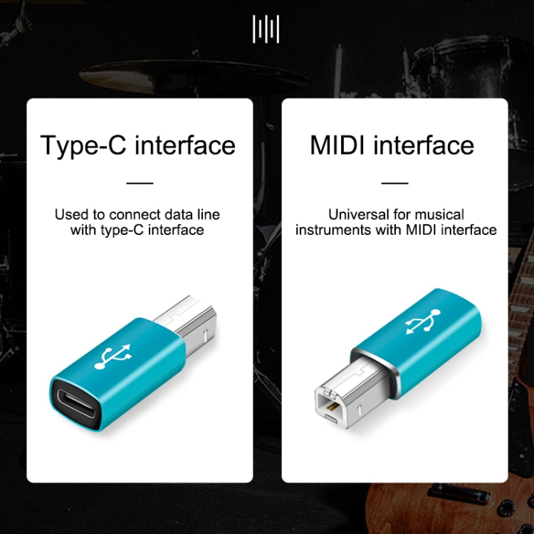 Adattatore universale da tipo C femmina a MIDI maschio per strumenti musicali elettronici
