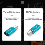 Adattatore universale da tipo C femmina a MIDI maschio per strumenti musicali elettronici