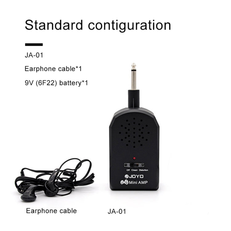 JOYO JA-01 amplificatore per chitarra di grande volume da 2 W mini altoparlanti portatili per basso per chitarra elettrica con timbro di distorsione, supporto MP3/auricolare, JA-01