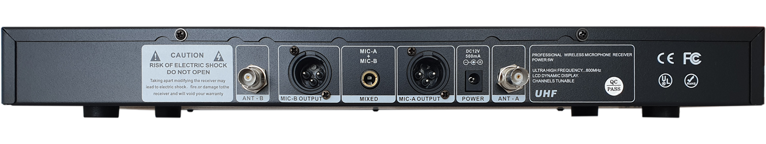 Microfono UHF wireless da tavolo U-712H kit da 2 MIC024