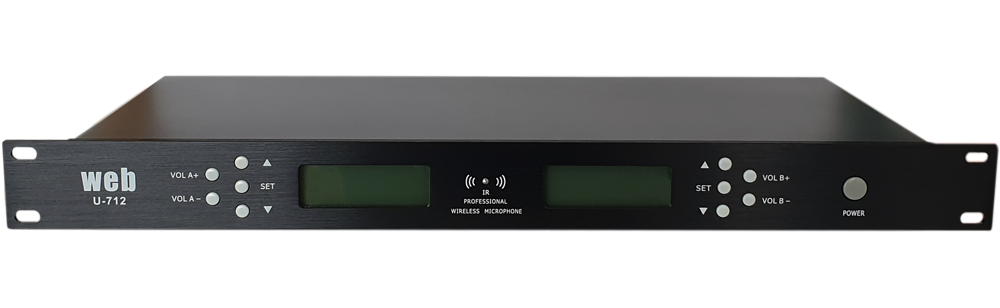 Microfono UHF wireless da tavolo U-712H kit da 2 MIC024
