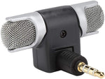 Microfono stereo snodabile 90° jack 3.5mm 4 poli per smartphone e tablet MIC072