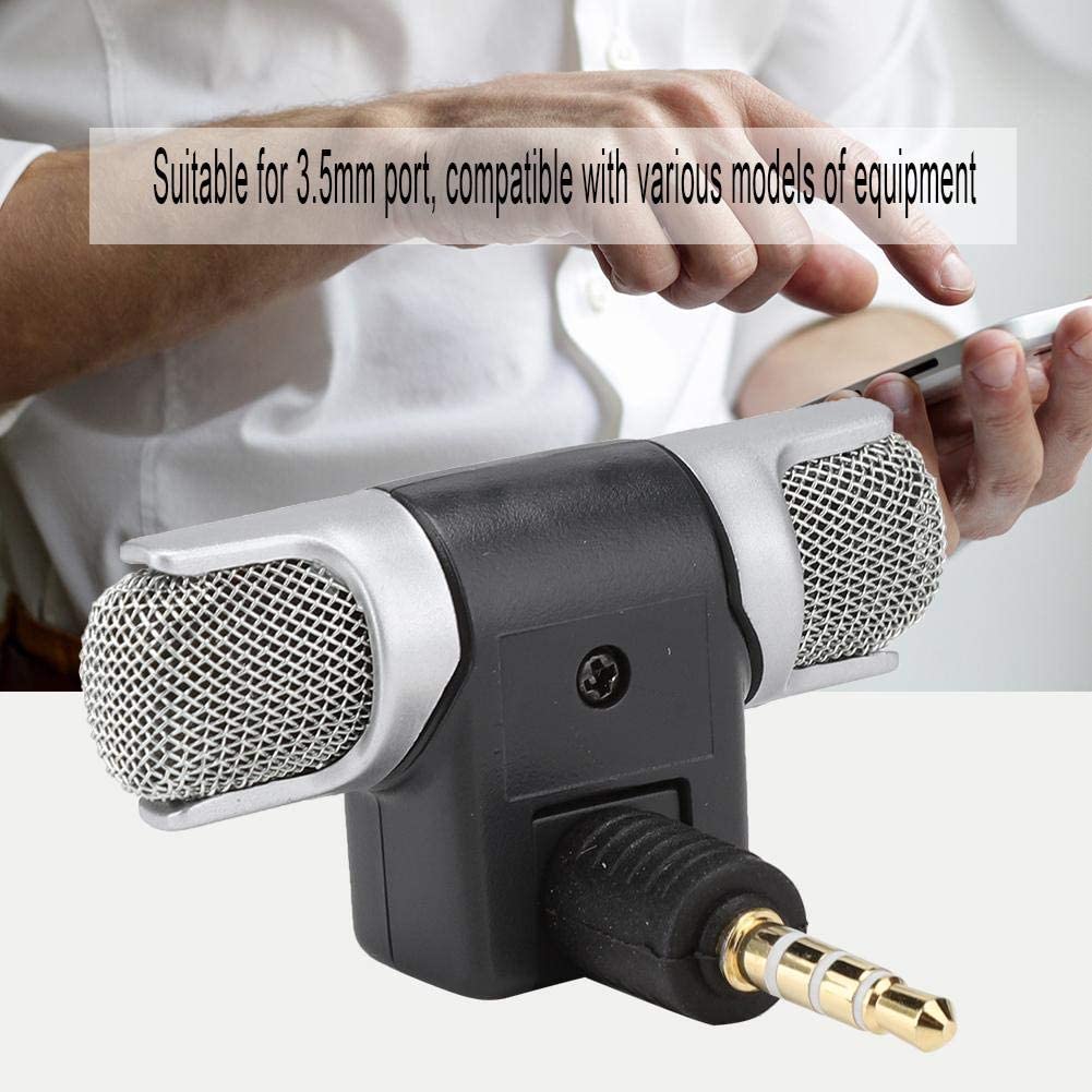 Microfono stereo snodabile 90° jack 3.5mm 4 poli per smartphone e tablet MIC072