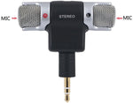 Microfono stereo snodabile 90° jack 3.5mm 3 poli per PC MIC129