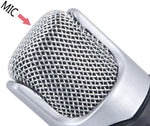 Microfono stereo snodabile 90° jack 3.5mm 3 poli per PC MIC129