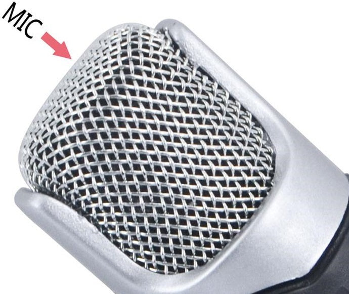 Microfono stereo snodabile 90° jack 3.5mm 3 poli per PC MIC129