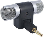 Microfono stereo snodabile 90° jack 3.5mm 3 poli per PC MIC129