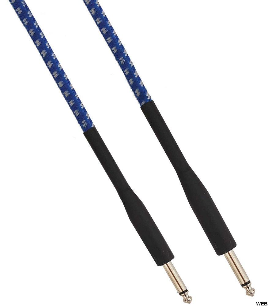 Cavo audio telato Jack maschio-maschio Mono 6.3mm 5m blu