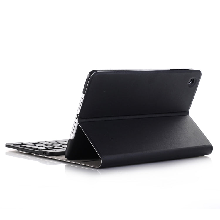 A03 per iPad mini 3/2/1 Custodia universale per tablet con vibrazione orizzontale in ABS ultrasottile + tastiera Bluetooth